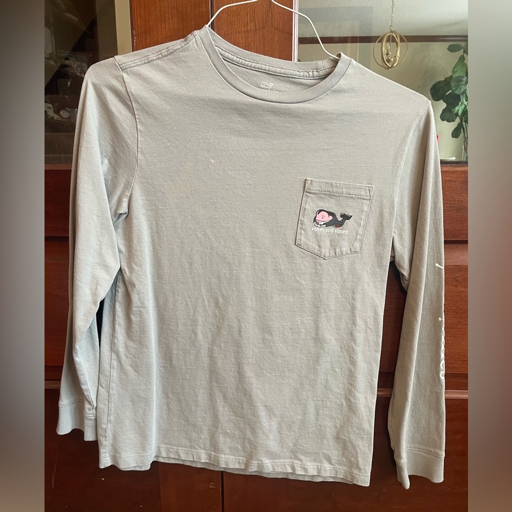 Vineyard Vines Halloween Gray Long Sleeve Kids Shirt